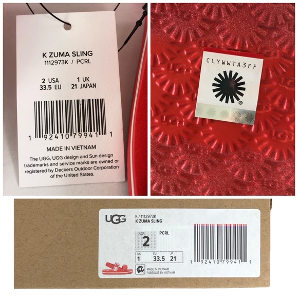 🆕 UGG Zuma Sling Logo Sandals - Picture 9 of 11